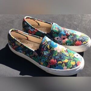 Keds x Rifle Paper Co Garden Party Floral Sneakers Slip on  7.5